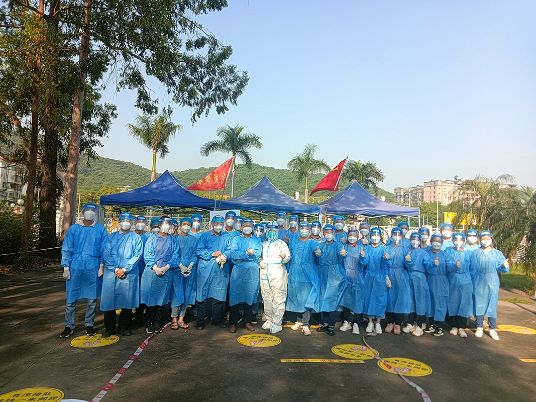 K8凯发火快集结自愿者76人次增援K8凯发药厂社区全员核酸检测